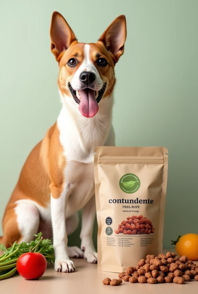 Design custom dog food packaging with fresh and natural ingredients, through an online service, where dog owners can access a variety of feeding options tailored to the individual characteristics of their pet, like the race, Age, the weight, activity level and any particular health conditions. Offering options for dogs with food allergies or intolerances in biodegradable and compostable packaging, promoting sustainability. We do not sell dry goods, If not products containing meat and fresh vegetables, custom prepared. The brand name is CONTUNDENTE in individualized packaging