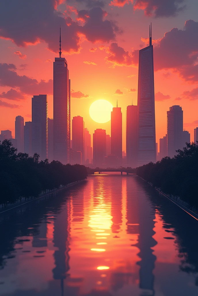 album cover for an album called Sunset City