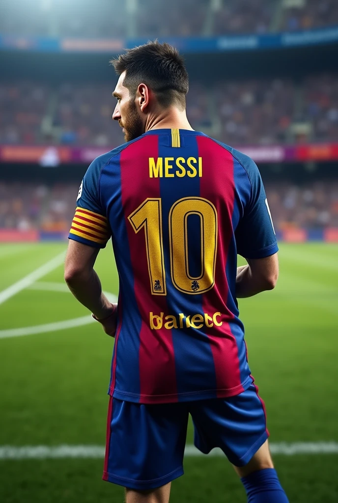 I want Barca&#39;s Messi to wear his shirt and put his name on it "Alex and he comes out with the number 10 and below the INSANE FC number 