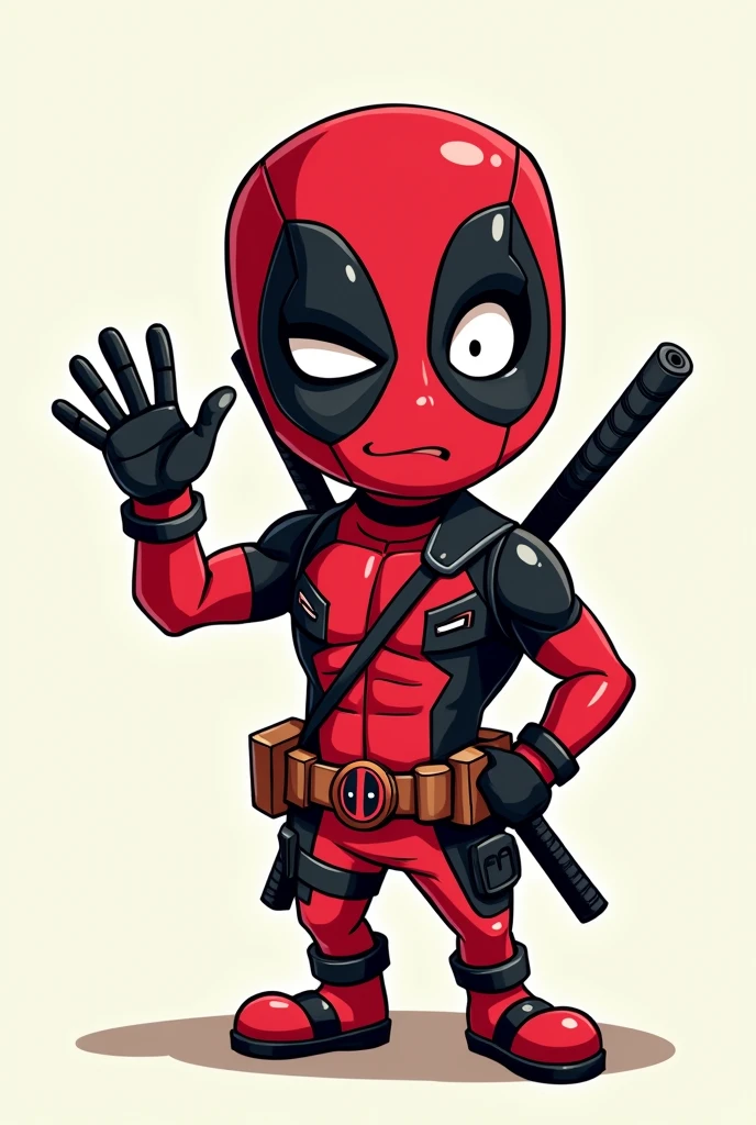 DEADPOOL CARTOON WAVING