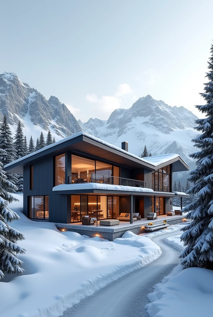 Chalet in neo tones