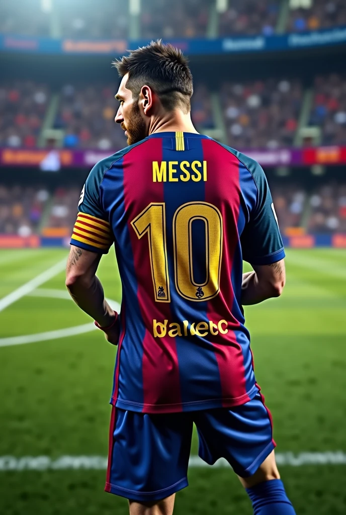 I want Barca&#39;s Messi to wear his shirt and put his name on it "Alex and he comes out with the number 10 and below the INSANE FC number 
