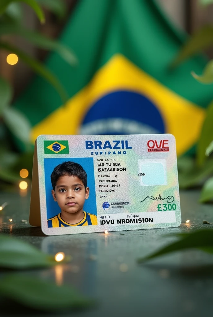 A Brazilian ID with date of birth 2008