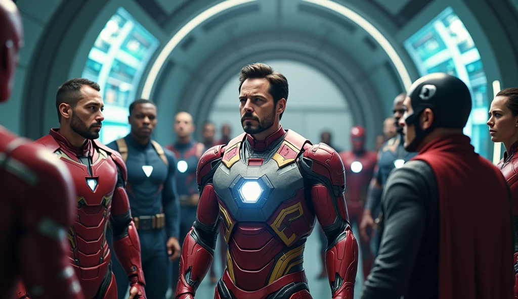 Scene 42: New Alliances
Tony Stark reaches out to other superheroes, forming new alliances. He discusses the need for a united front against future threats.