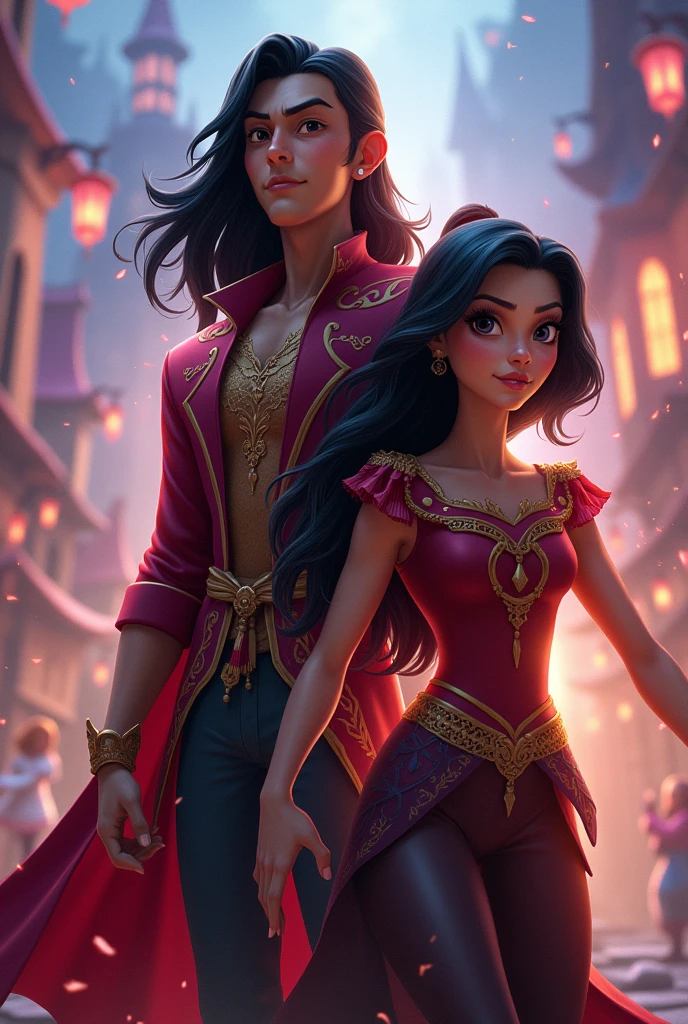 Jayden Jafar and Li Lonnie from the movie Descendants