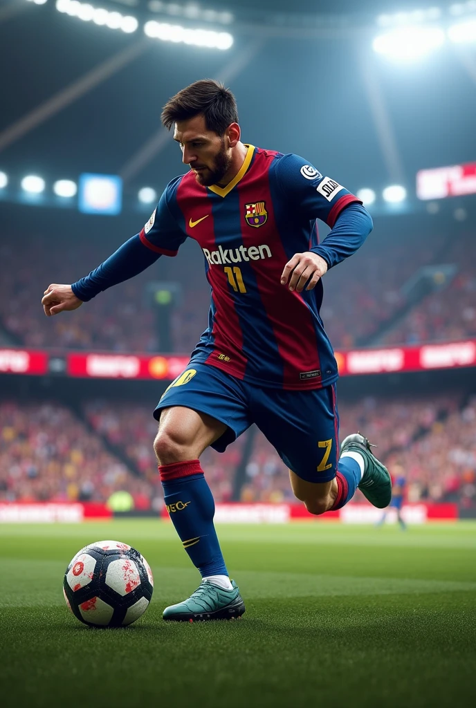 Generates the player Messi,and you have a personalized shirt with my name Alex on the number 10 and the team will be called INSANE FC
