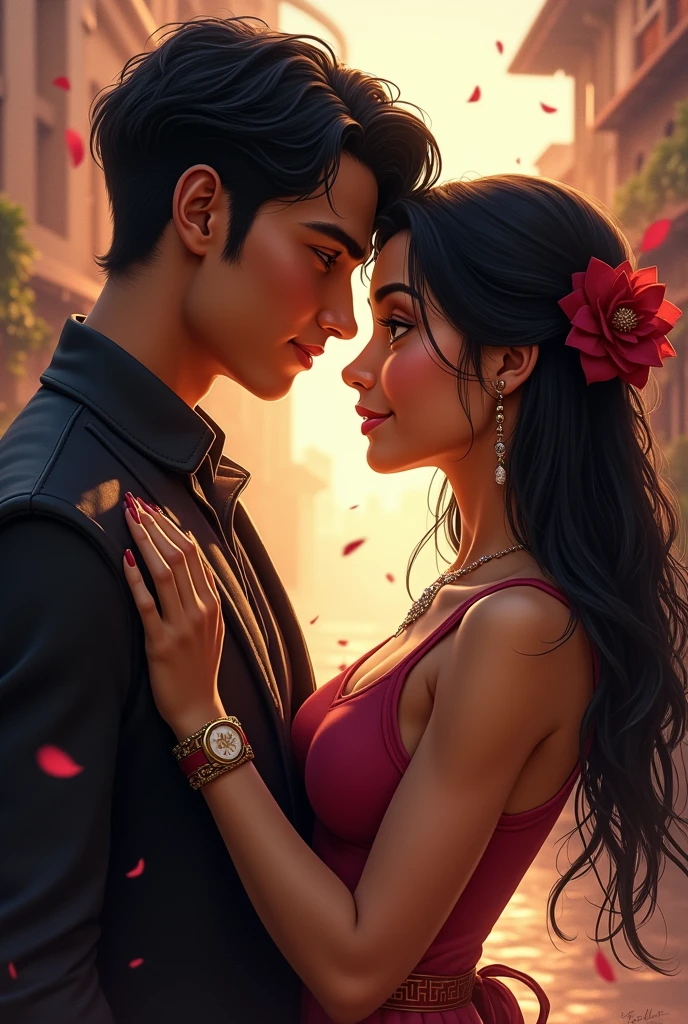 Jayden Jafar and Li Lonnie from the movie Descendants, together as a couple, realist