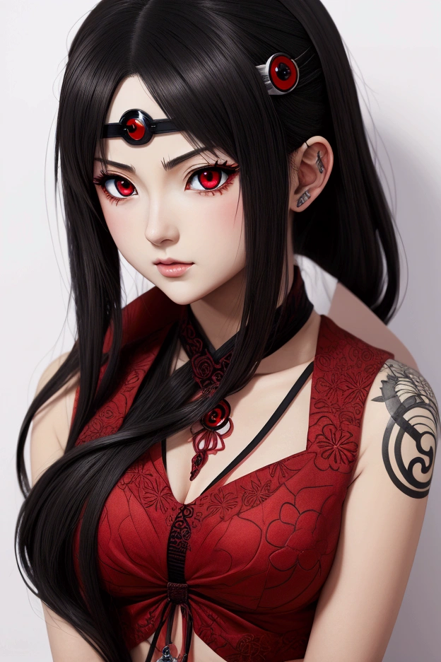 anime style. sharingan