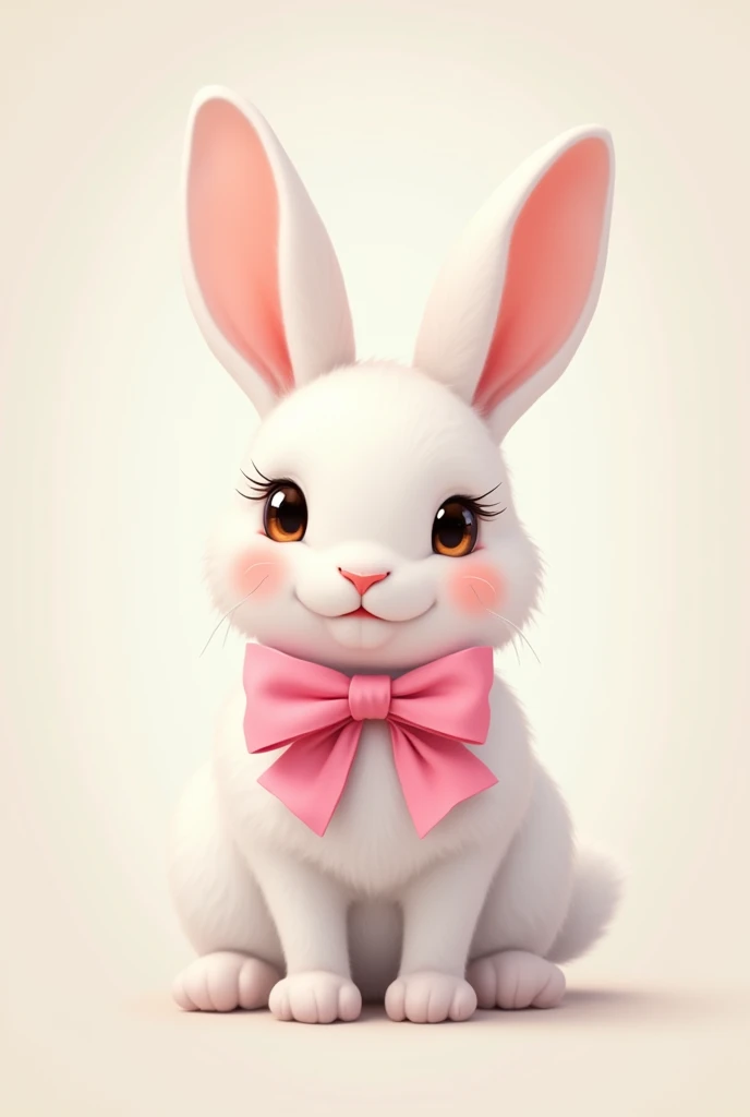 Bunny , Pink bow