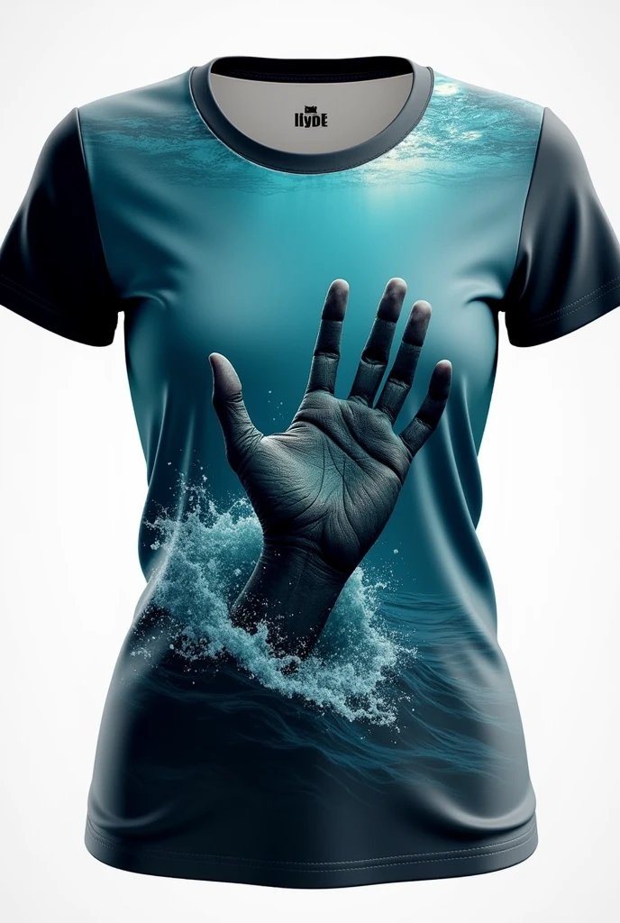 
Here is a detailed description of the design for a custom women&#39;s shirt with a 3D effect:

---

**Shirt Front:**

- **main image**: The front of the shirt features a stylized hand reaching out from a water surface.. The three-dimensional effect is created through a print that simulates the movement of water around the hand, which is intricately textured to add depth and realism.
- **fund**: The background features a vast and deep sea, with dynamic waves and light effects that accentuate the sense of depth. The color of the sea goes from a dark blue at the bottom, gradually lightening towards the horizon to create an effect of distance.
- **Additional Detail**: Small reflections of light and touches of foam on the waves near the hand enhance the 3D effect., making the design more immersive and visually impactful.

**Towards Camisa:**

- **main image**: The back features a more subtle pattern that refers to the theme of the sea., with soft waves or an abstract design inspired by water, so as not to overload the front view.
- **Additional Detail**: An inspirational or motivational text, SOM "Hope in every wave" ou "There is always a rescue", is positioned discreetly on the upper or lower back, using an elegant font that complements the design without competing with the front.

**material e Impressão:**

- **material**: The shirt is made of high quality cotton or polyester blend, which provides a comfortable fit and is ideal for enhancing 3D printing.
- **Printing Technique**: Advanced digital printing or 3D techniques are used to ensure that the details of the hand and sea are clearly defined and the three-dimensional effect is effective and durable..

--- This shirt offers a striking and unique look, highlighting a visually stunning and symbolic representation of rescue and hope.