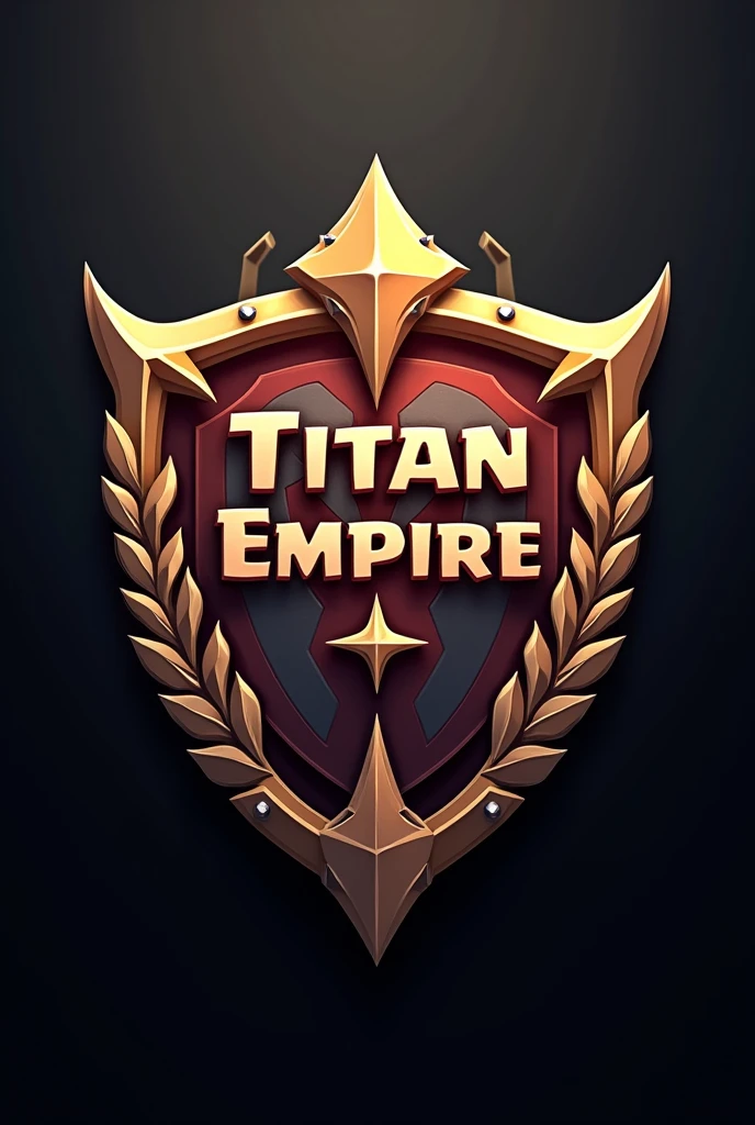 I would like to generate a shield-type logo for my clan from the Clash of Clan game, My clan name is Titan Empire
