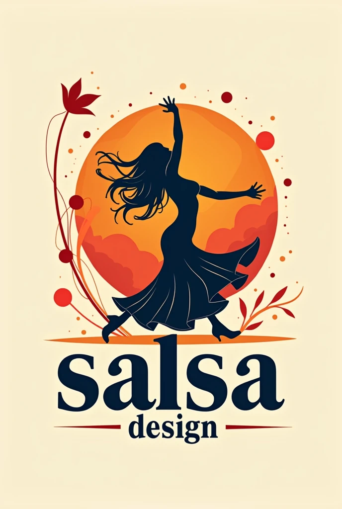 A logo that says Salsa desing. Must be focused on dancing