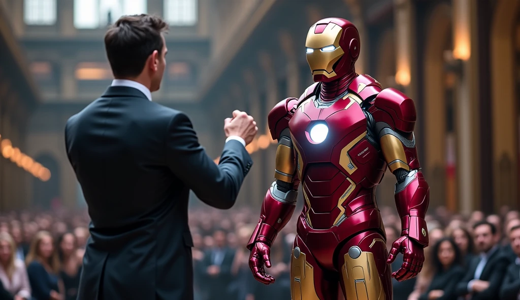 Scene 45: Iron Man 2.0
Tony Stark unveils a new, more advanced Iron Man suit. It’s sleeker, more powerful, and designed with his recent experiences in mind.