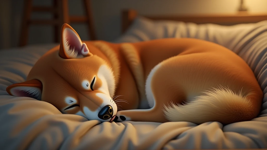 Sleepy Shiba Inu,Warm nights