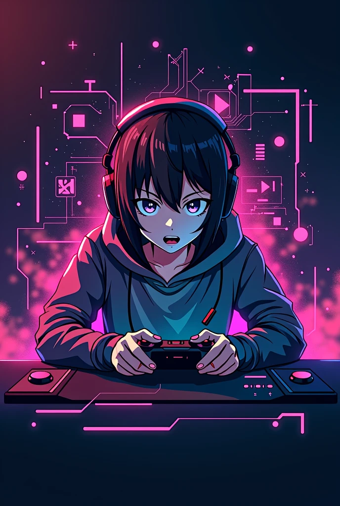Create an Otaku gamer logo