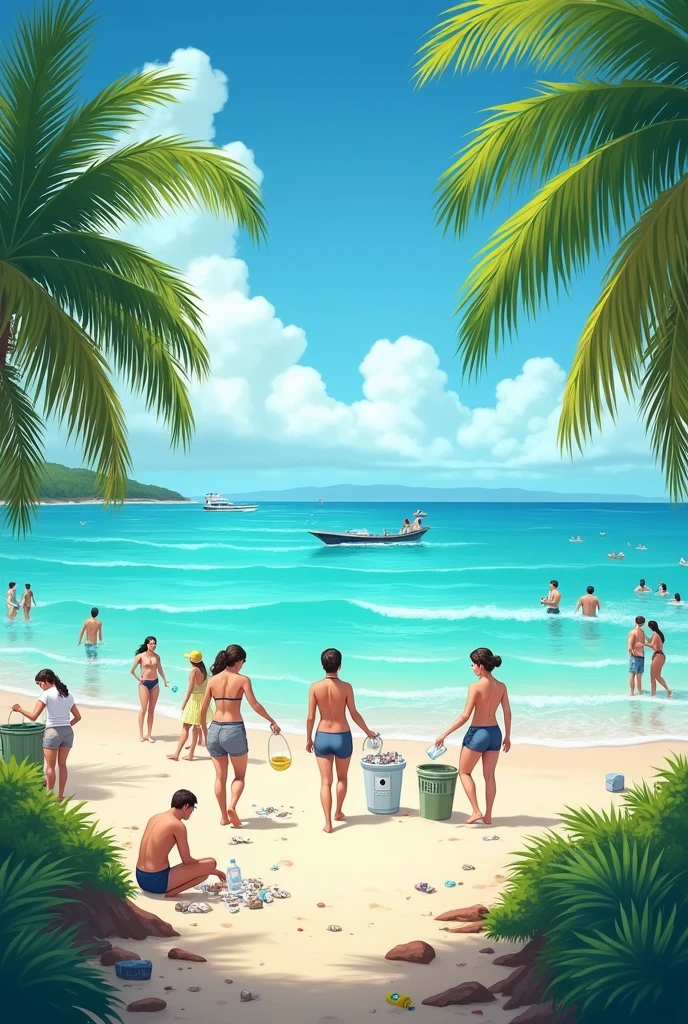 Beaches are not garbage dumps. Let's protect our oceans and beaches from plastic and pollution.