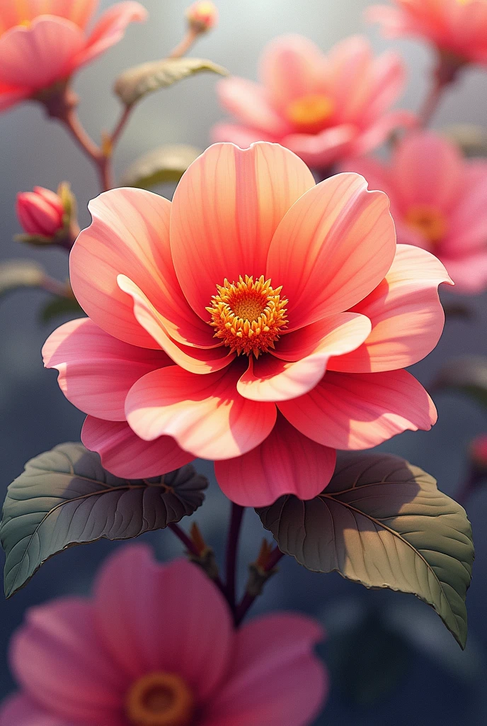 Generate an image of a flower, something that is easy to paint