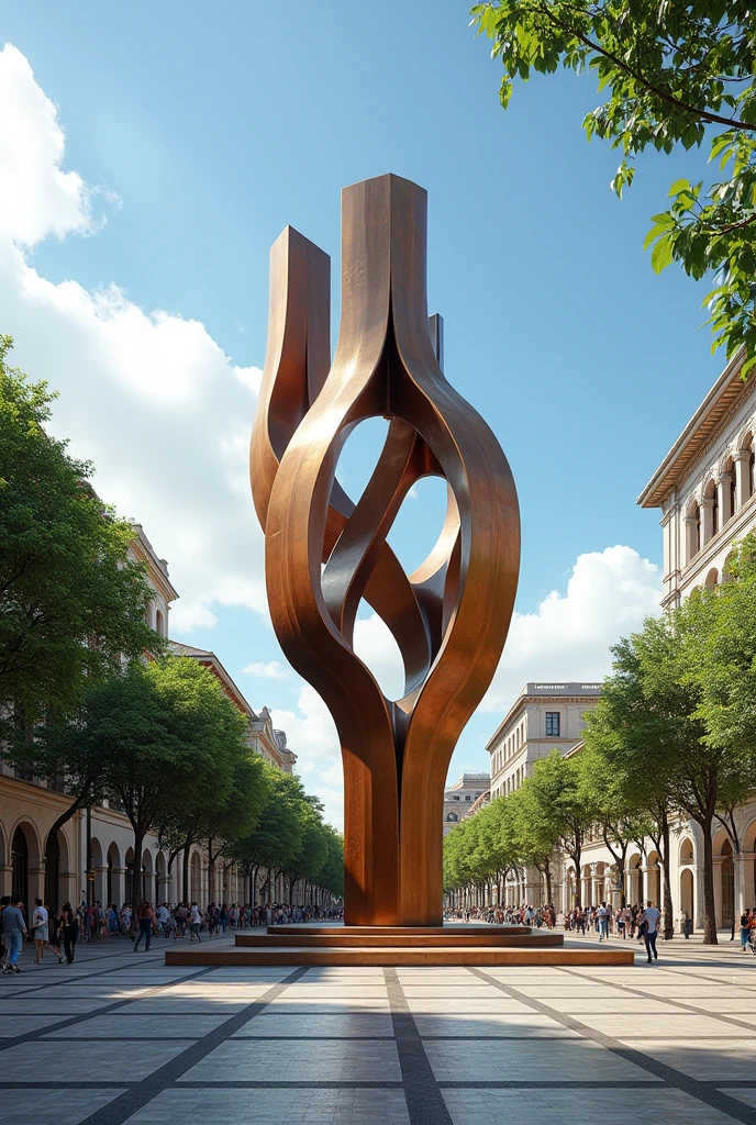 Create a modern monument for me in Belém do Pará