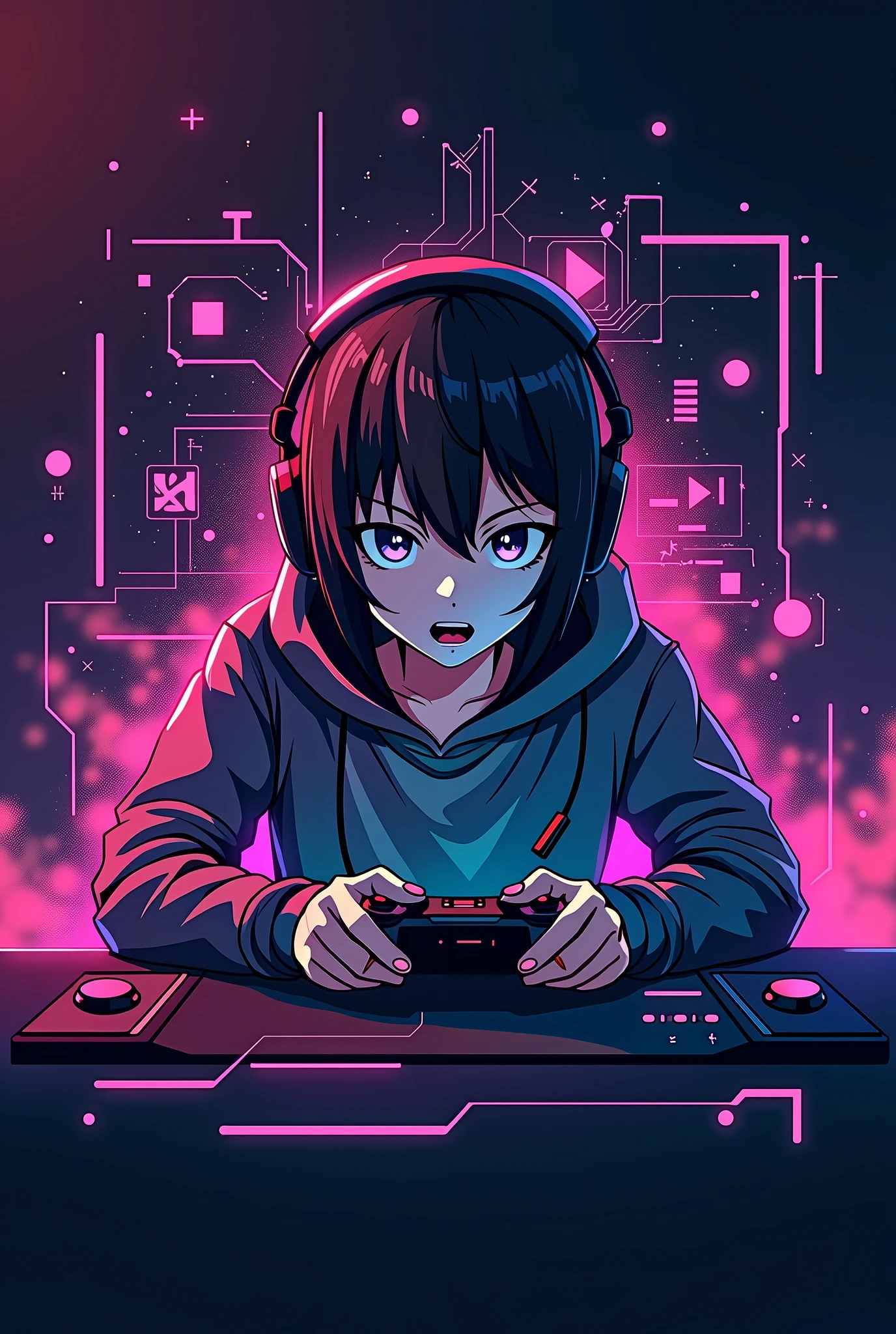 Create an Otaku gamer logo