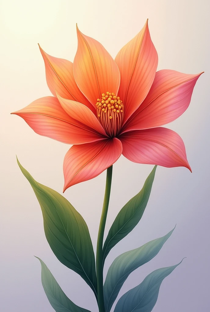 Generate an image of a flower, something that is very easy to paint