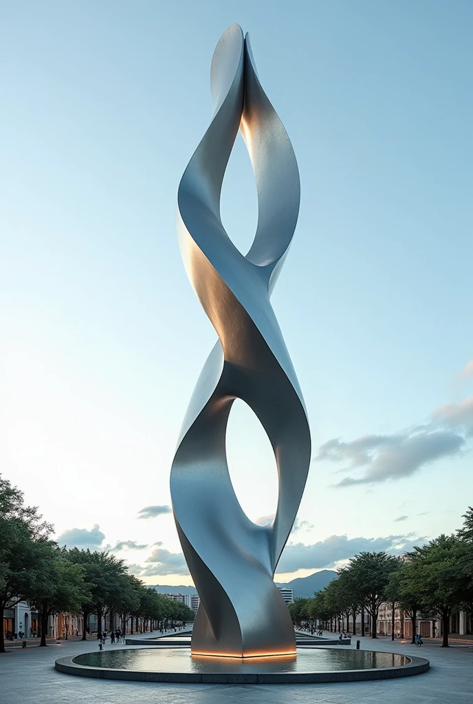Create for me a modern monument in Belém do Pará Representing the Amazon