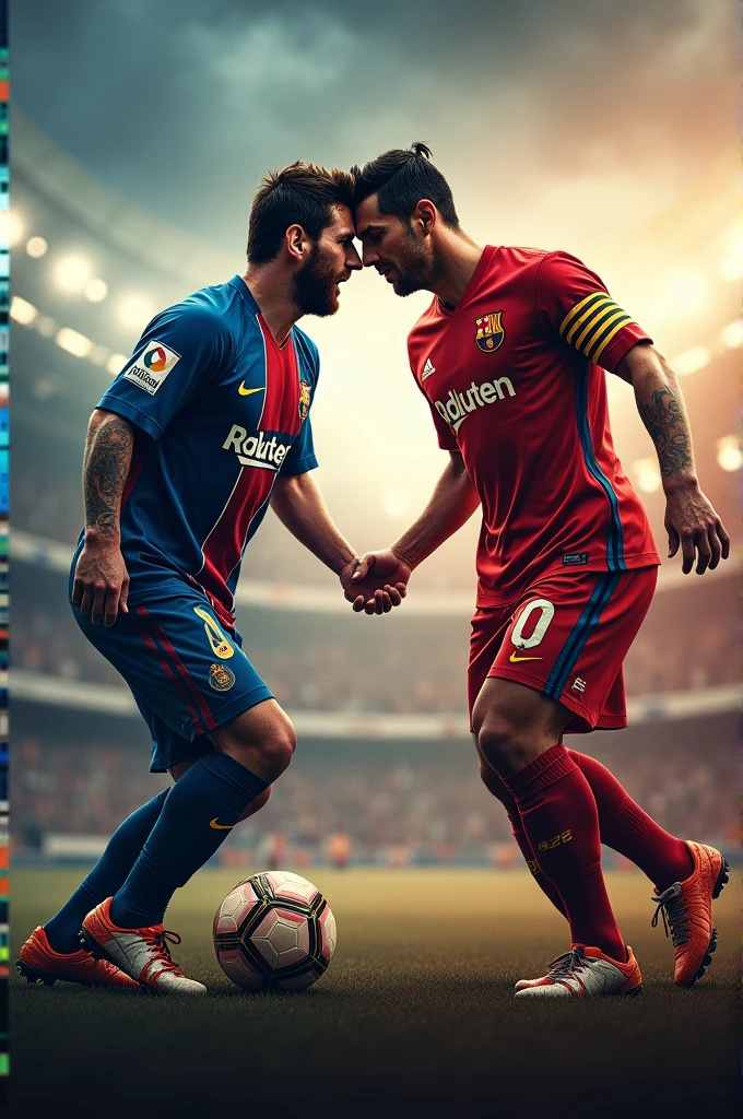 Film cover about Messi and Cristiano