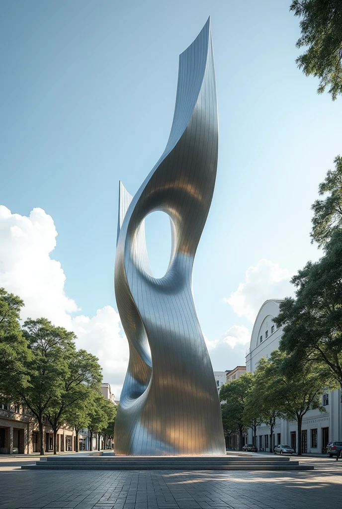 Create for me a modern monument in Belém do Pará Representing the Amazon 