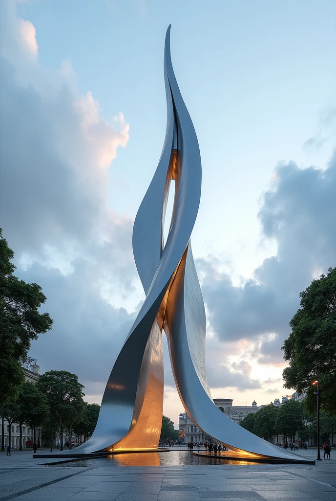 Create for me a modern monument in Belém do Pará Representing the Amazon