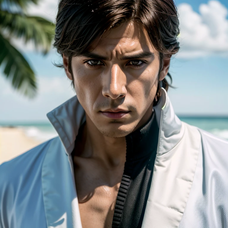 (masterpiece, Best Quality:1.2),1 chico,Alone,(Sosuke Aizen),close up,Pose Rudo,bleach, powerful aura, purple aura,8k,64k, High Definition, unparalleled masterpiece, dynamic lighting, cinematographic, epic