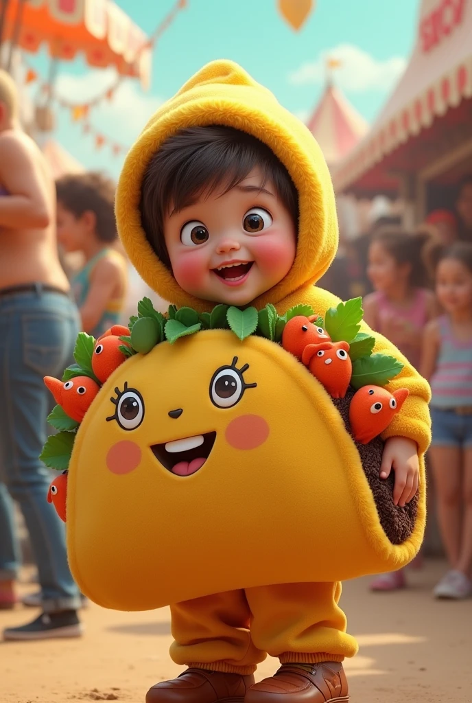 Fish on a taco boy costume