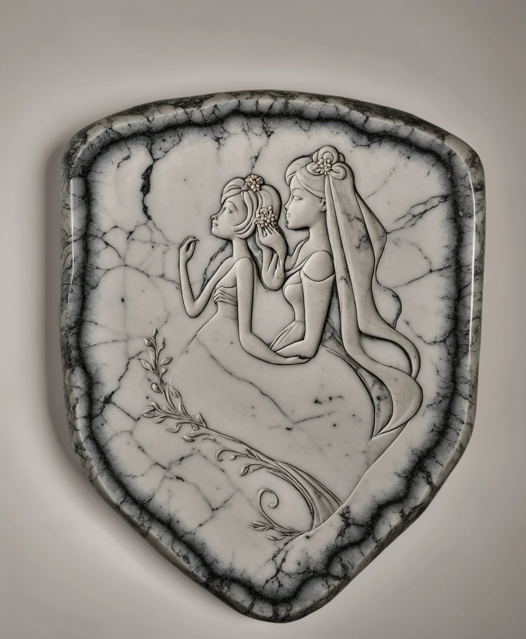 Wedding stone in marble, REALITY