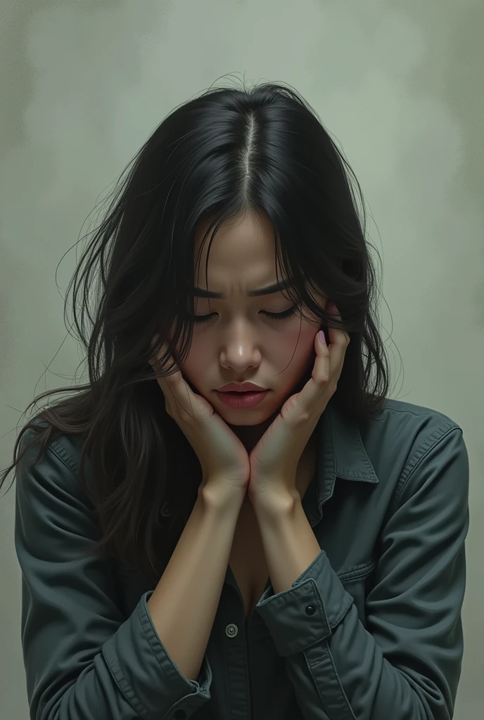 woman with psychological pressure
