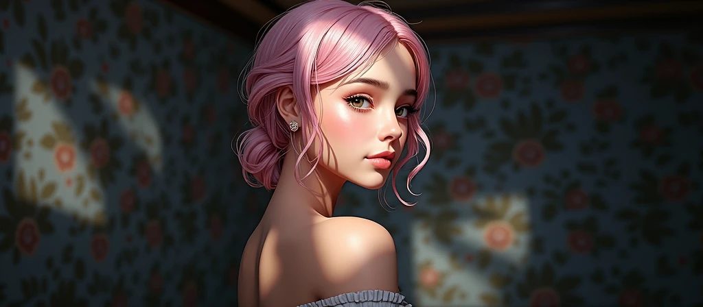 (RAW photo:1.2), ((photorealistic:1.4),(masterpiece:1.3),(best quality:1.4),ultra high res,(detailed facial features),(detailed body features),HDR,8k resolution, 1 girl, blush, light pink hair, 8k, ultra high details, perfect nose, cinematic lighting, perfect body