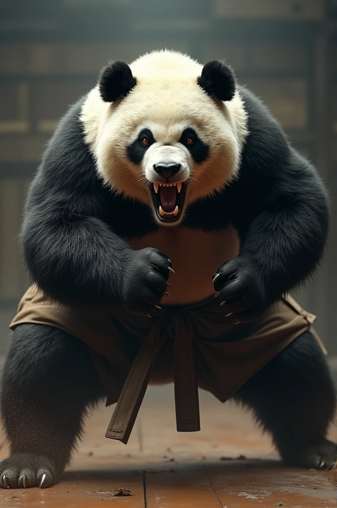 Angry Panda Bear, fighting jiu-jitsu