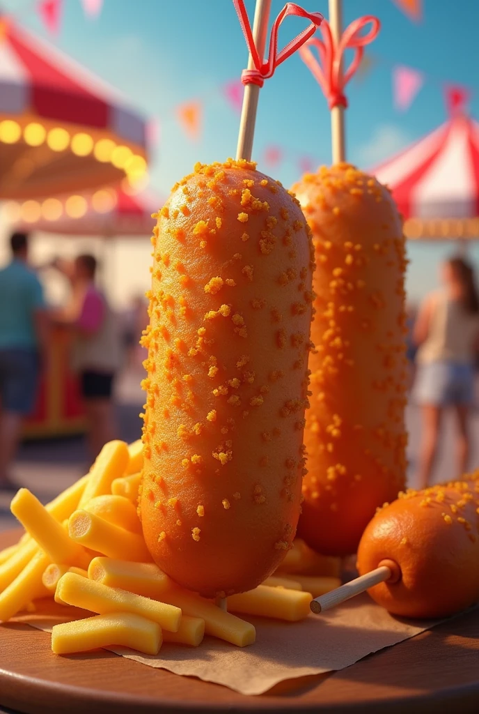 Corn dogs 


