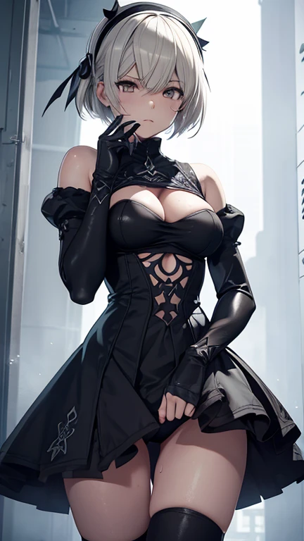 Nier Automata 2b beautiful girl nsfw Goth Pee Sweaty Wet Blank expression, violent movements Tentaclesから襲わている seven 1people Constraints 身体にTentaclesが巻き付いている お尻の穴からTentaclesが侵入 脚を開いてしゃがんでいる Tentacles Hardcore