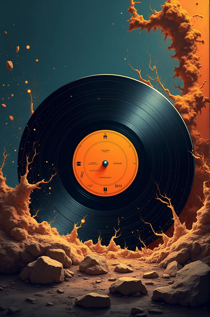 A podcast image with the title earthquakes, a record and its creator is called FMBC
