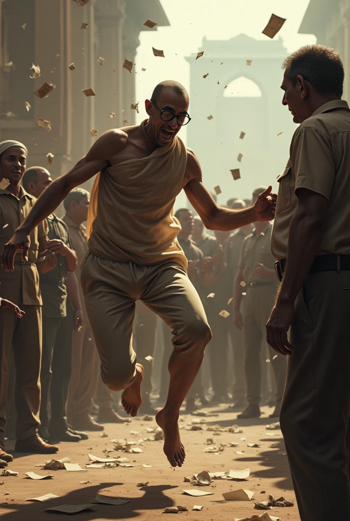Nathuram godse falling down from gun shot