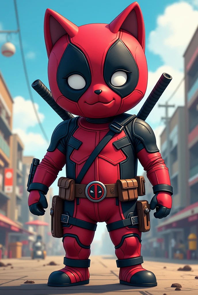 Doramon ware deedpool suit