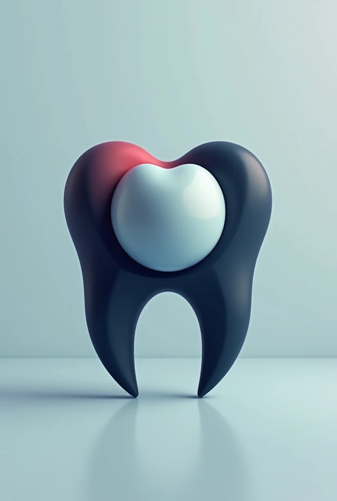 generate me a vectorized half tooth half ball logo