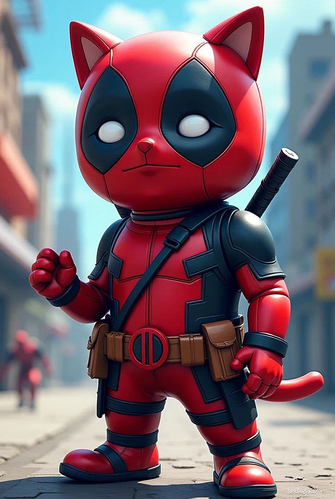 Doramon ware deedpool suit without  ear