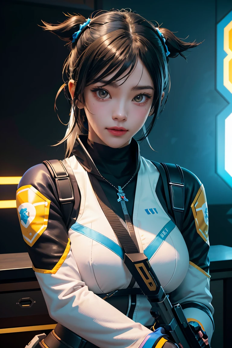 a close up of a person with a gun in a uniform, from overwatch, expert high detail concept art, shirow masamune, overwatch character concept art, echo from overwatch, ana from overwatch, as an overwatch character, sigma from overwatch, overwatch style, overwatch design, cushart kenz, by Krenz Cushart, overwatch inspired, official character art