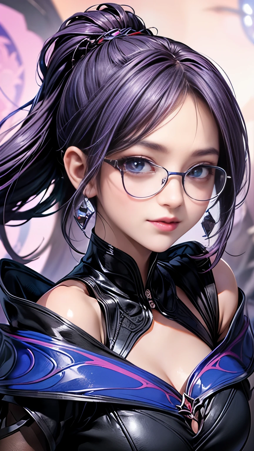 (Highest quality detail)、Realistic、8k Ultra HD、High resolution、(One Woman),(Fatal Beauty,attractive) ,(Glasses、Mysterious charm:1.1),(Big Breasts、Attractive silhouette),Ultra-detailed、High quality textures、Intricate details、Highly detailed CG、High quality shadows、Beautiful and delicate face、Beautiful and delicate eyes、Written boundary depth、Ray Tracing、20th Generation、Cute K-Pop Girls、(The Face of Ulzan in Korea)、Thin face、(URZAN-6500-v1.1:0.6)、PurerosFace_v1、Glowing Eyes、Perfect body、 Viewer Display、(Highest quality detail:1.2)、8k Ultra HD、Close-up of a woman， Realistic rendering, attractive, Real Girls, Gurwitz, role play, Realistic 3D style,  8K Portrait Rendering,（truth，truth：1.4），(Sparkling eyes girl:1.2)、cheek、Glossy Lips、Best image quality,  8k Ultra HD Full Color RAW Photos, Fujifilm(Medium format), hasselblad, Carl Zeiss, Incredible dynamic range photography(utility_art：Smooth-768:1.1),High resolution, High pixel count, Clear details, Clear images, Natural color reproduction, Noise Reduction, High fidelity, quality, Software Improvements, Upscaling, Optimized Algorithms, Professional-level retouching, 強力なスーパーevil femaleがクローズアップでポーズをとる, Black Goddess 、(Expose your shoulders), Flowing purple hair, View your audience, Highly detailed face,  Blue smoke swirling around her, Love evil things, Captivating blue eyes, Dark fantasy,  Esoteric arachnids lady, Spider Queen,  Esoteric arachnids, Combat Stance,  Sharp fangs, nature, ((Complex metallic colors in the foreground)), (( Fluid Mechanics, The most beautiful smooth scale face makeup, Smirking expression)) 、Dark blood, Onyxia、Beautiful young witch, purple hair, dark purple lips, evil, evil female, smile, Black Prom Dress, She is coming to you, Bright Blue Eyes, Surrounded by swirling pink smoke, Blood Chain, Behemoth Bones, Snake-like tentacles, Cruel Teeth, Expressions of madness, Oppressive Dungeon、 Grotesque shadows dance, The creature whispers, Stifling atmosphere, Vision problems, Visible Madness. Blade, A flash of evil intent shines, reflect (Light) Beyond the Darkness, 