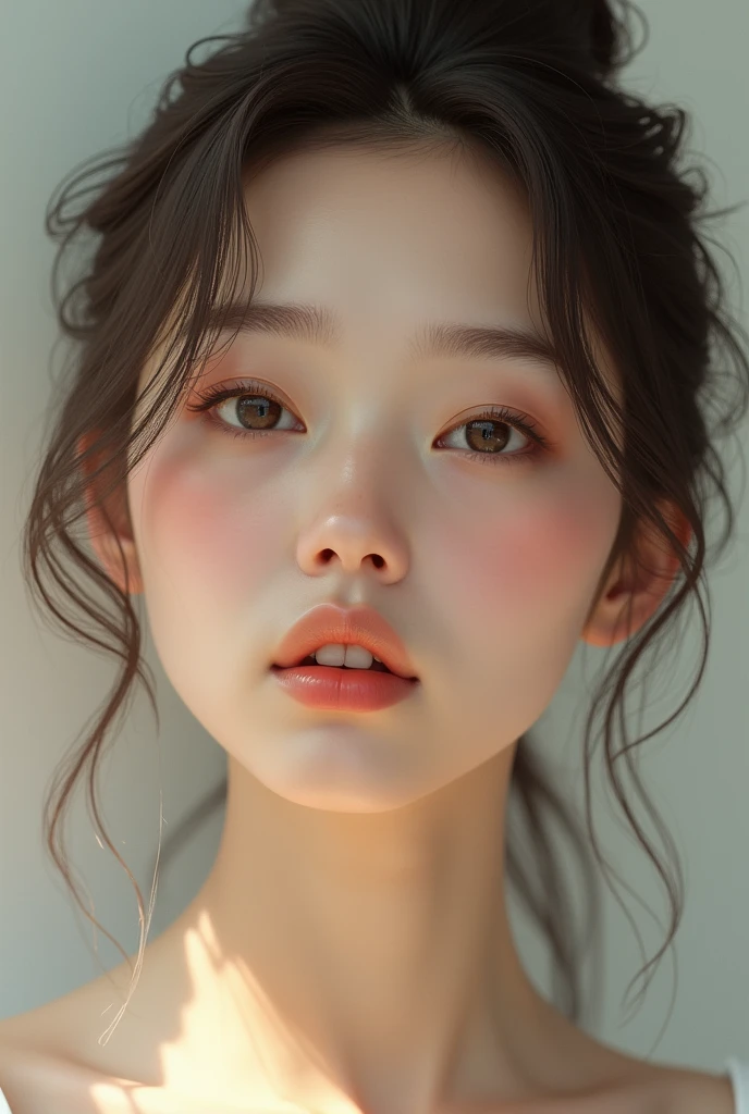 realistic image Woman aged 25 to 35 in Peace