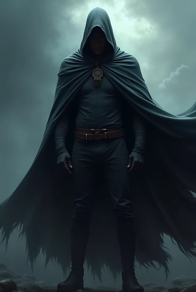 Man wearing a cape
