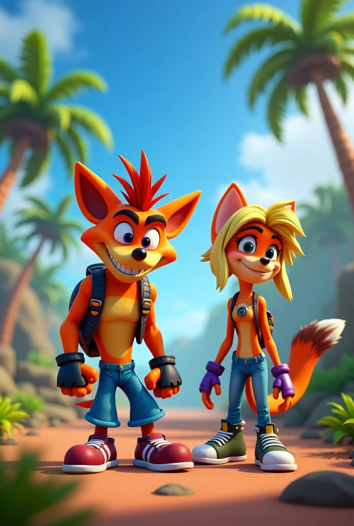 Crash bandicoot y coco bandicoot 