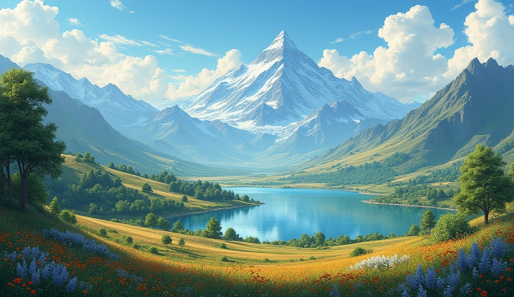 Generate ten beautiful landscapes