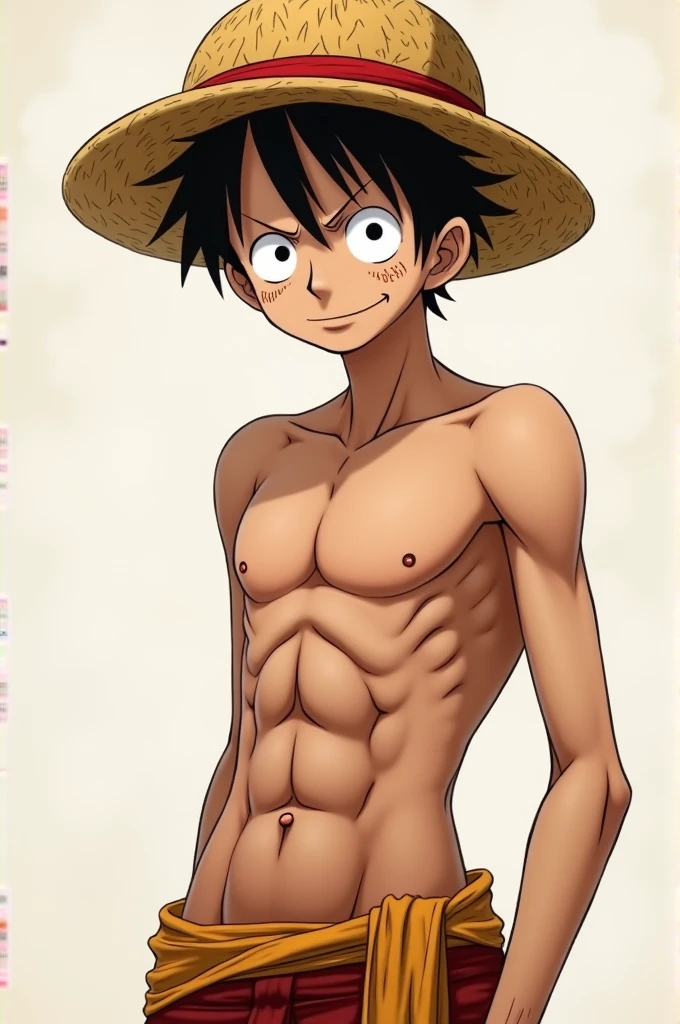 Luffy from one piece naked