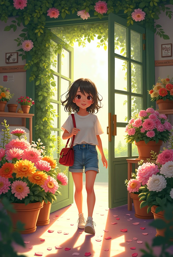 Then to the flower shop