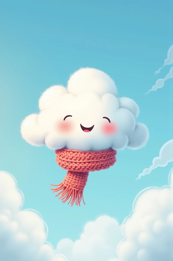 Phần 3: Condensation Image suggestion:
A cloud formed from tiny water droplets in the sky, with a cartoon cloud wearing a warm scarf.